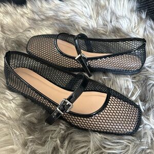 MESH FLATS/ MARYJANEs (Black)